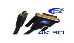 Kabel HDMI 2.0 - DVI 24+1 4K 15m