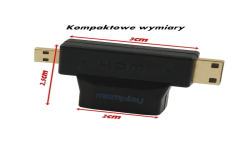 Adapter HDMI - Micro Mini 2in1 DUAL