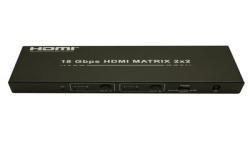 Matrix HDMI 2x2 ver. 2.0 z HDR i Audio 18Gbps